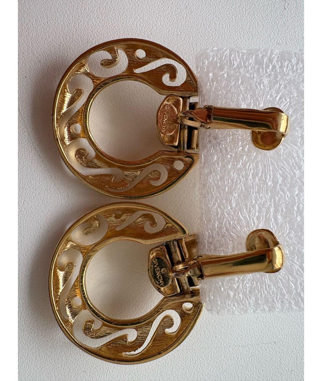 GIVENCHY Золотые металлические клипсы, фото 2
