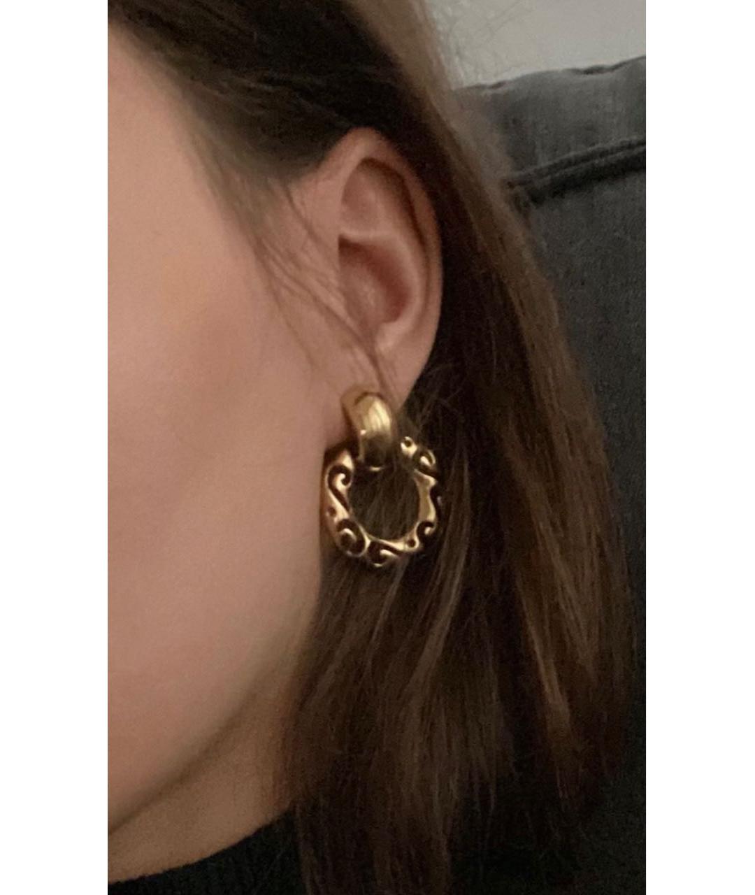 GIVENCHY Золотые металлические клипсы, фото 4