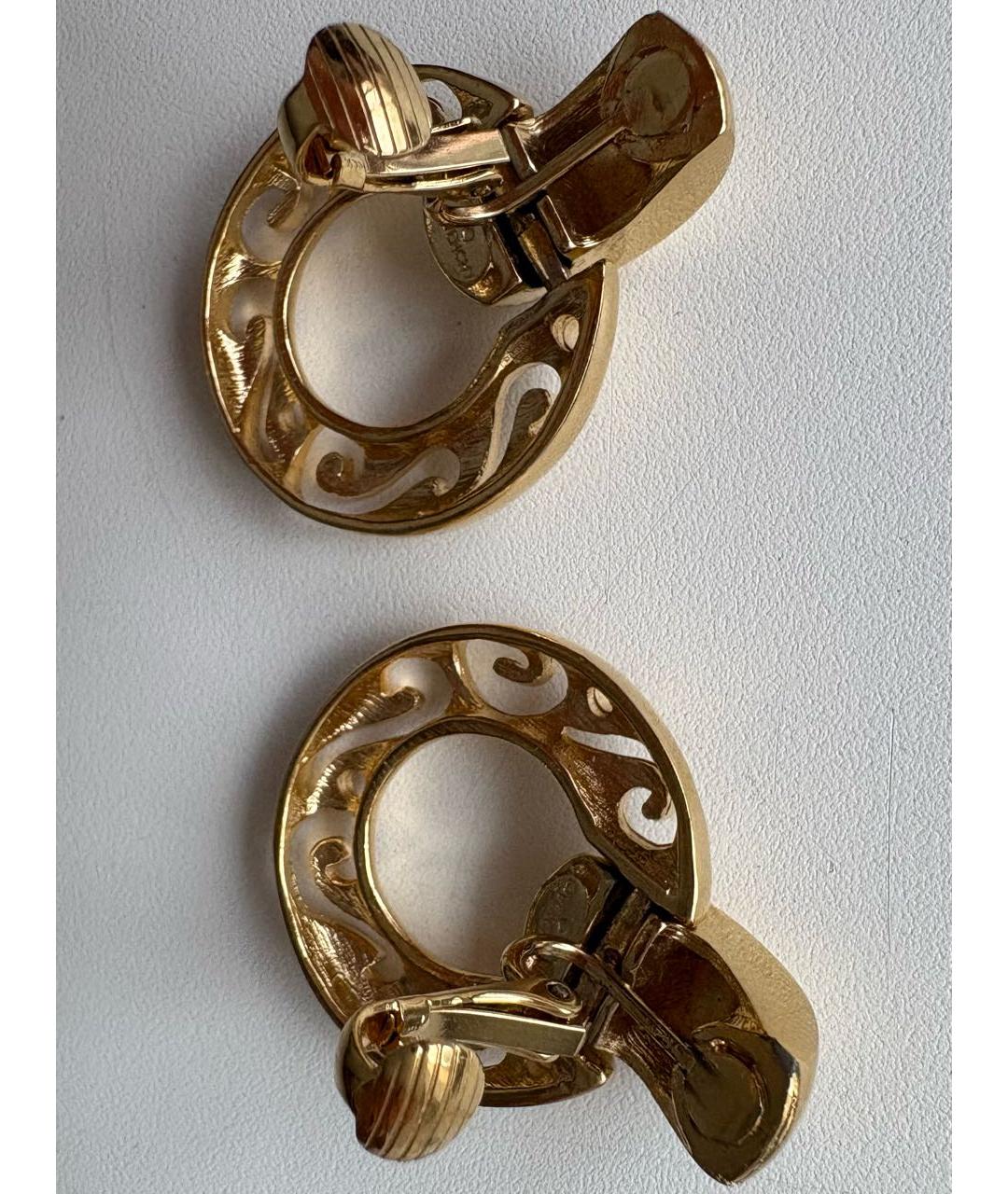 GIVENCHY Золотые металлические клипсы, фото 3