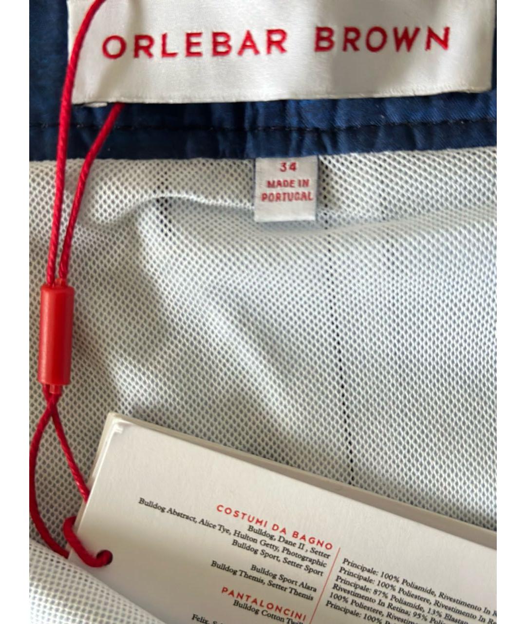 ORLEBAR BROWN Синие полиэстеровые шорты, фото 3