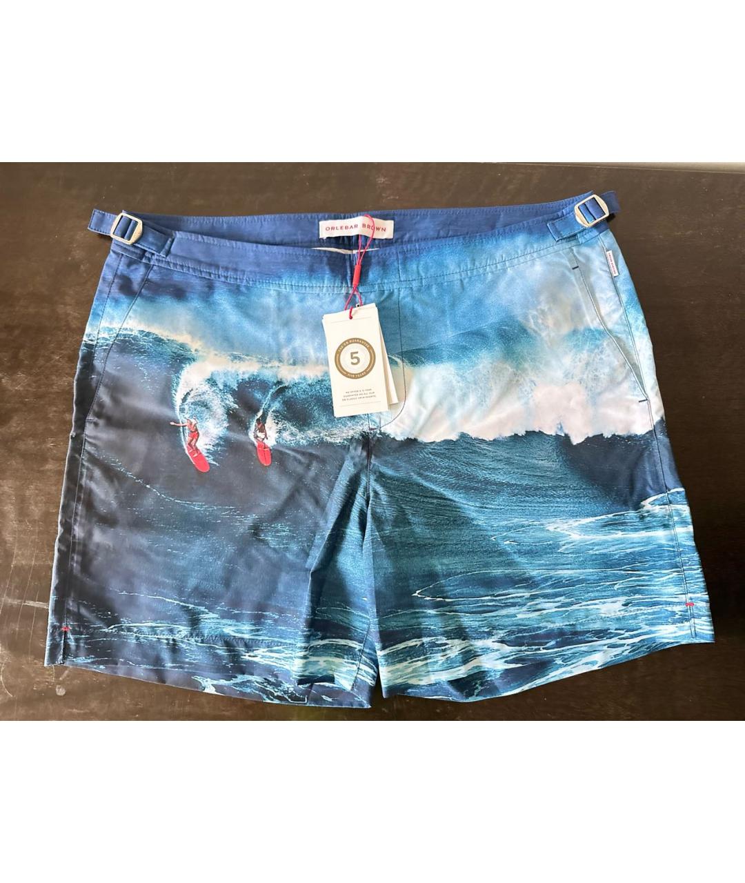 ORLEBAR BROWN Синие полиэстеровые шорты, фото 9