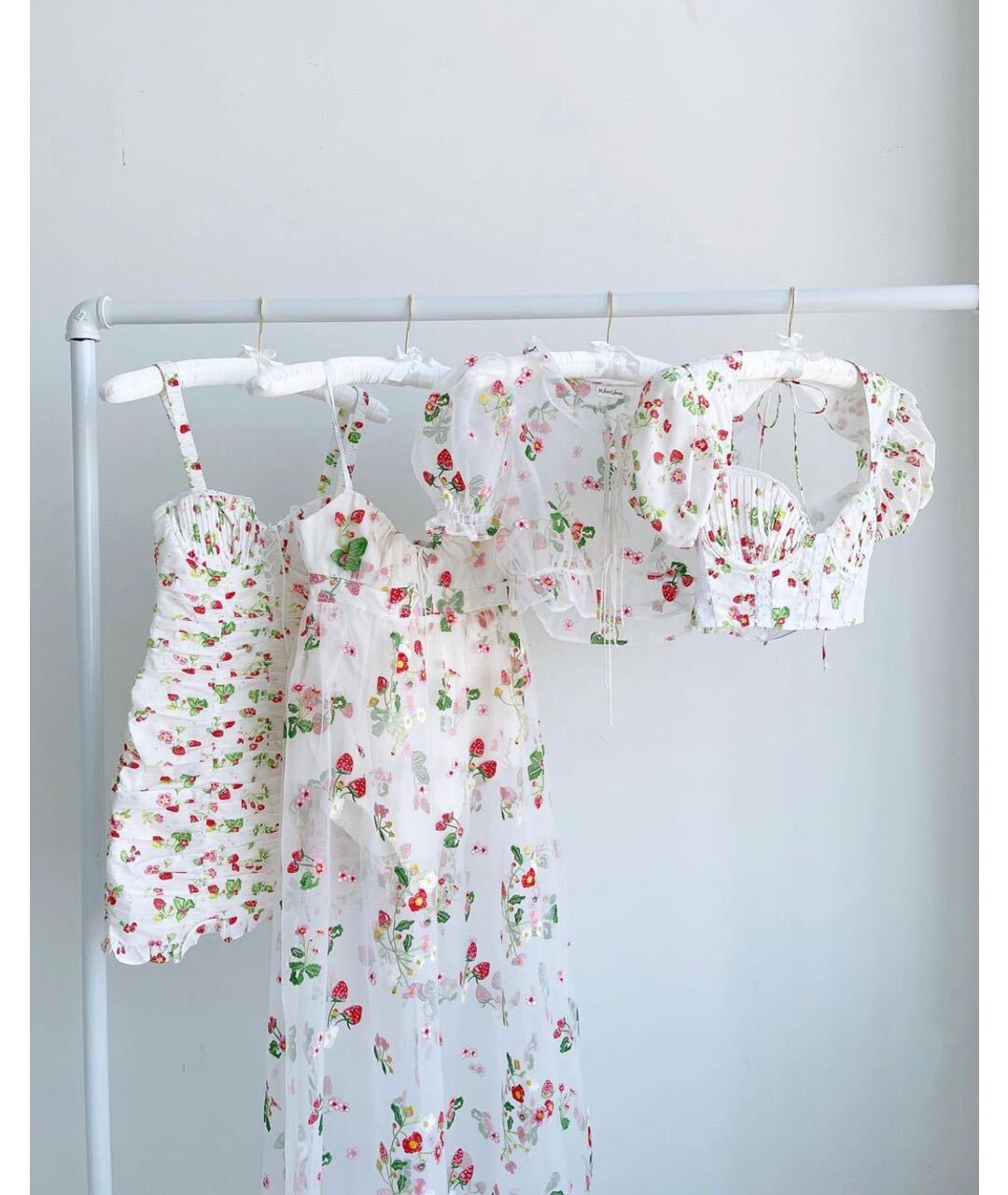 FOR LOVE AND LEMONS Мульти хлопковое повседневное платье, фото 4