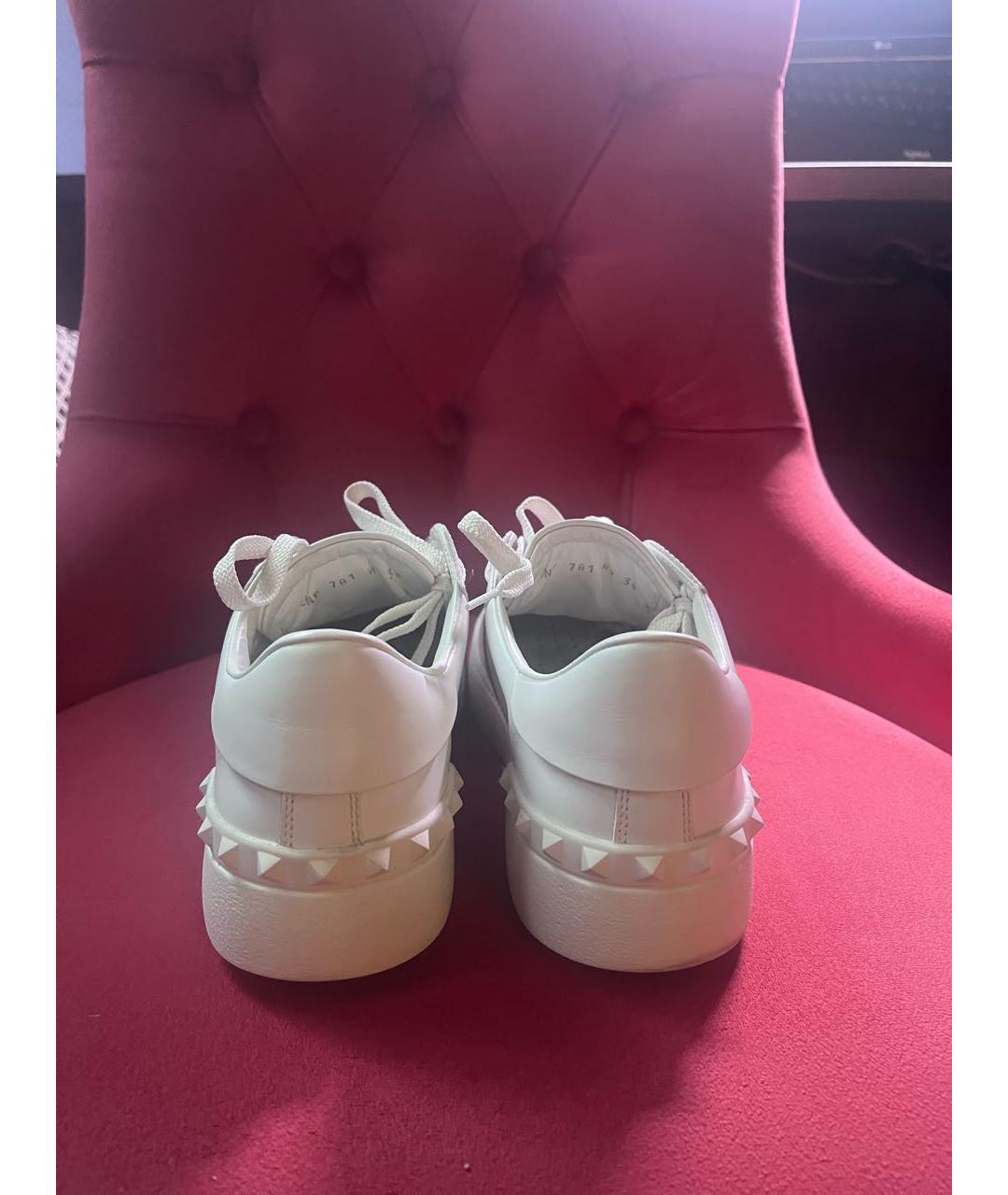 VALENTINO Белые кожаные кеды, фото 4
