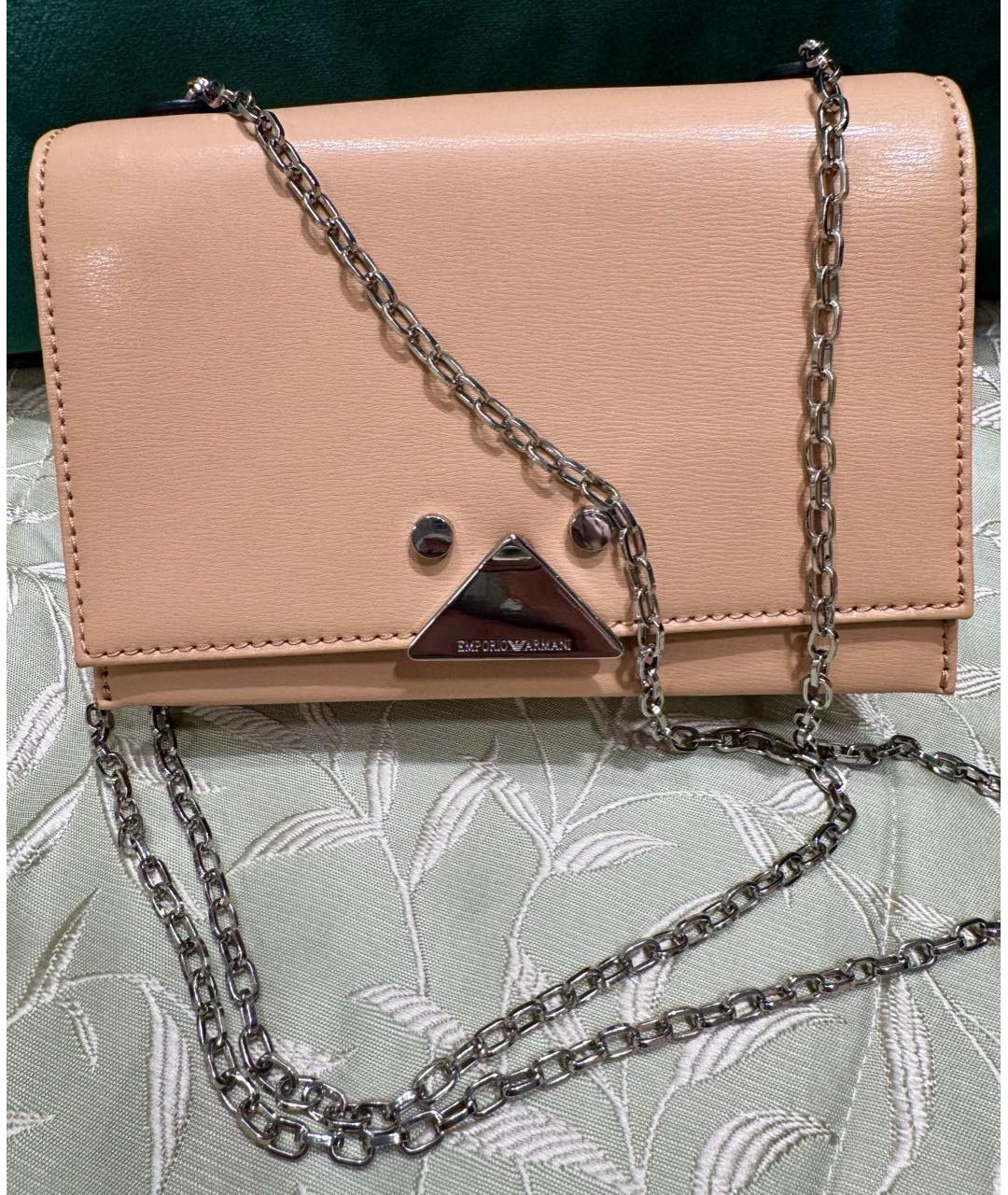 EMPORIO ARMANI Бежевая сумка через плечо, фото 6