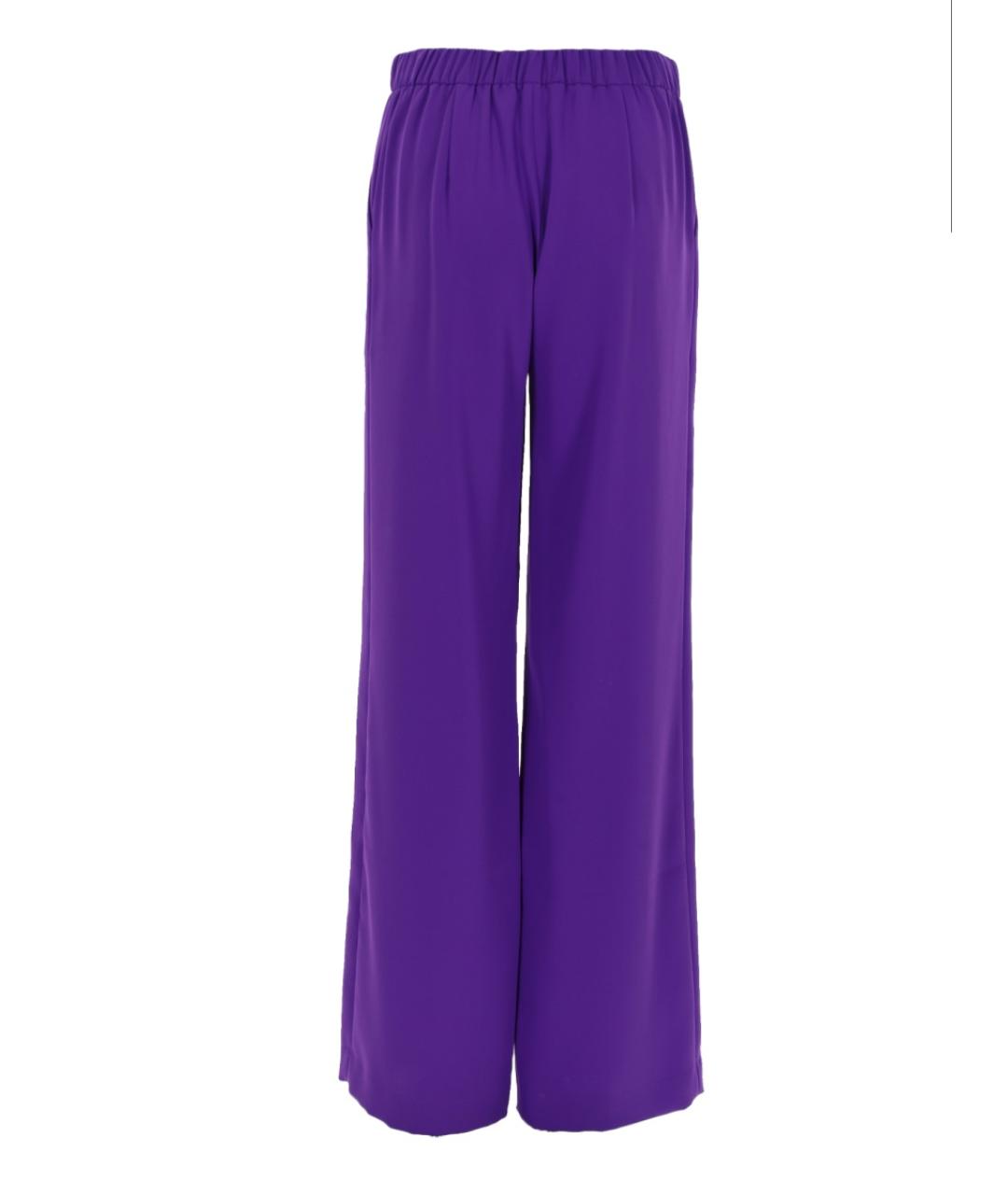 P.A.R.O.S.H. Фиолетовые полиэстеровые прямые брюки, фото 2