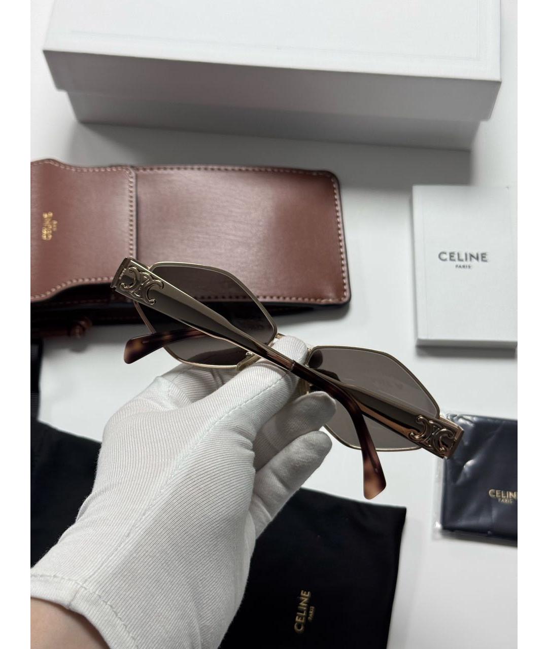 CELINE Металлические солнцезащитные очки, фото 8