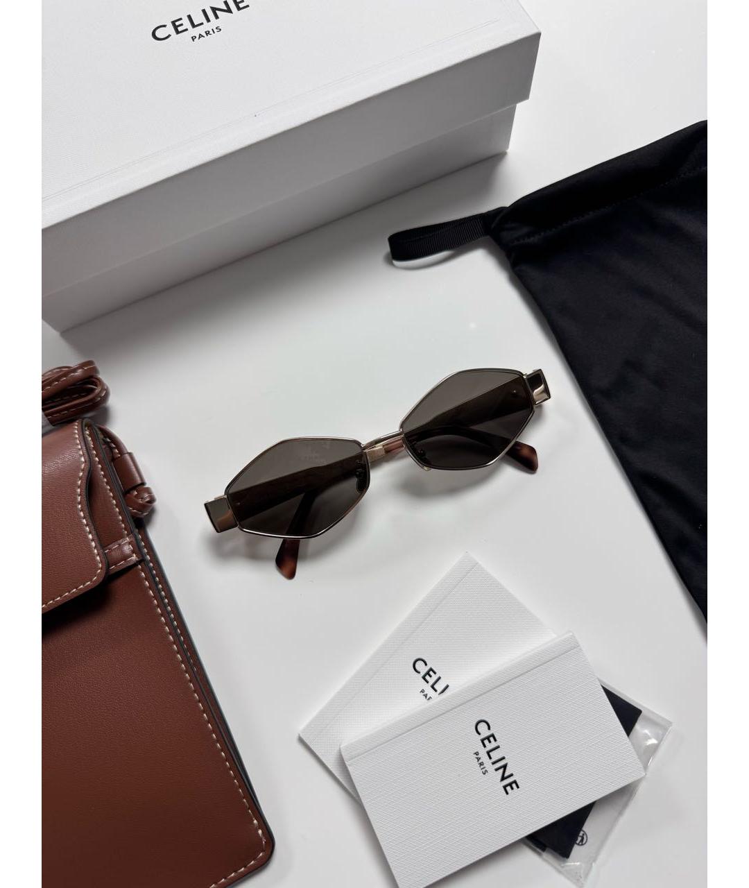 CELINE Металлические солнцезащитные очки, фото 5
