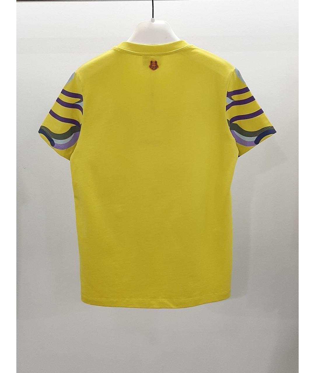 KENZO Желтая хлопковая футболка, фото 2
