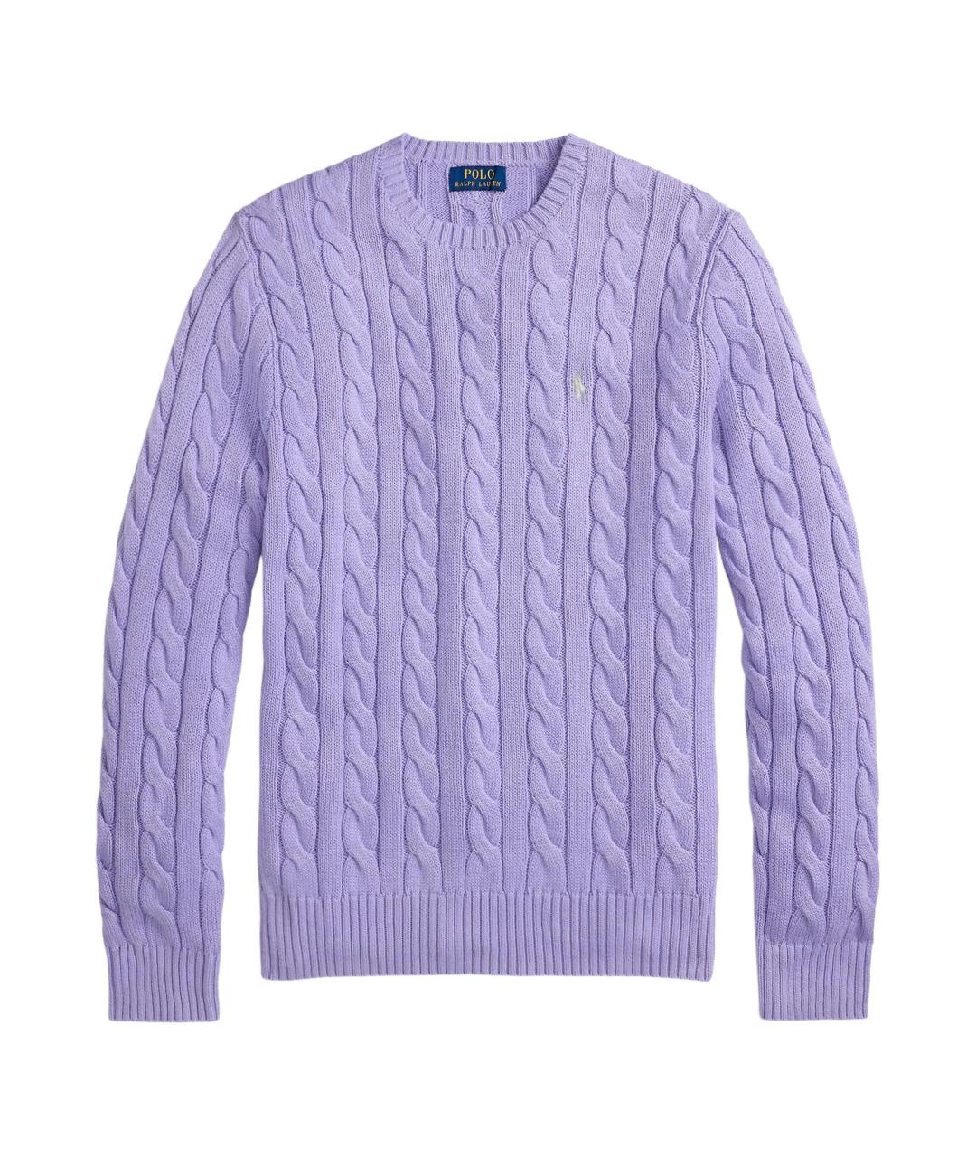 POLO RALPH LAUREN Фиолетовый хлопковый джемпер / свитер, фото 1