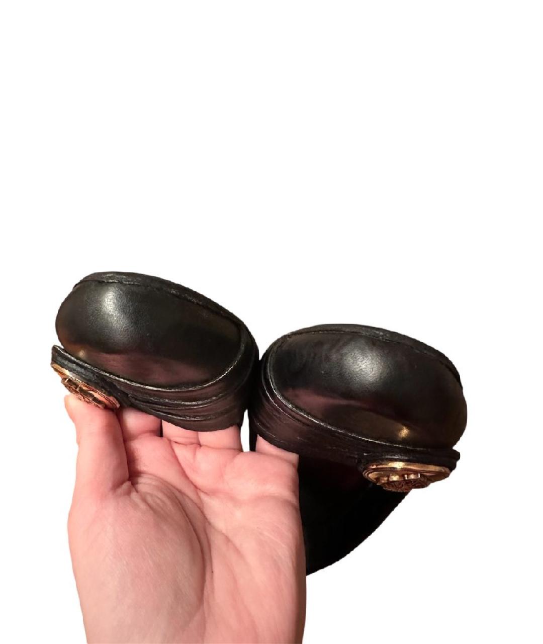 GUCCI Черные кожаные туфли, фото 3