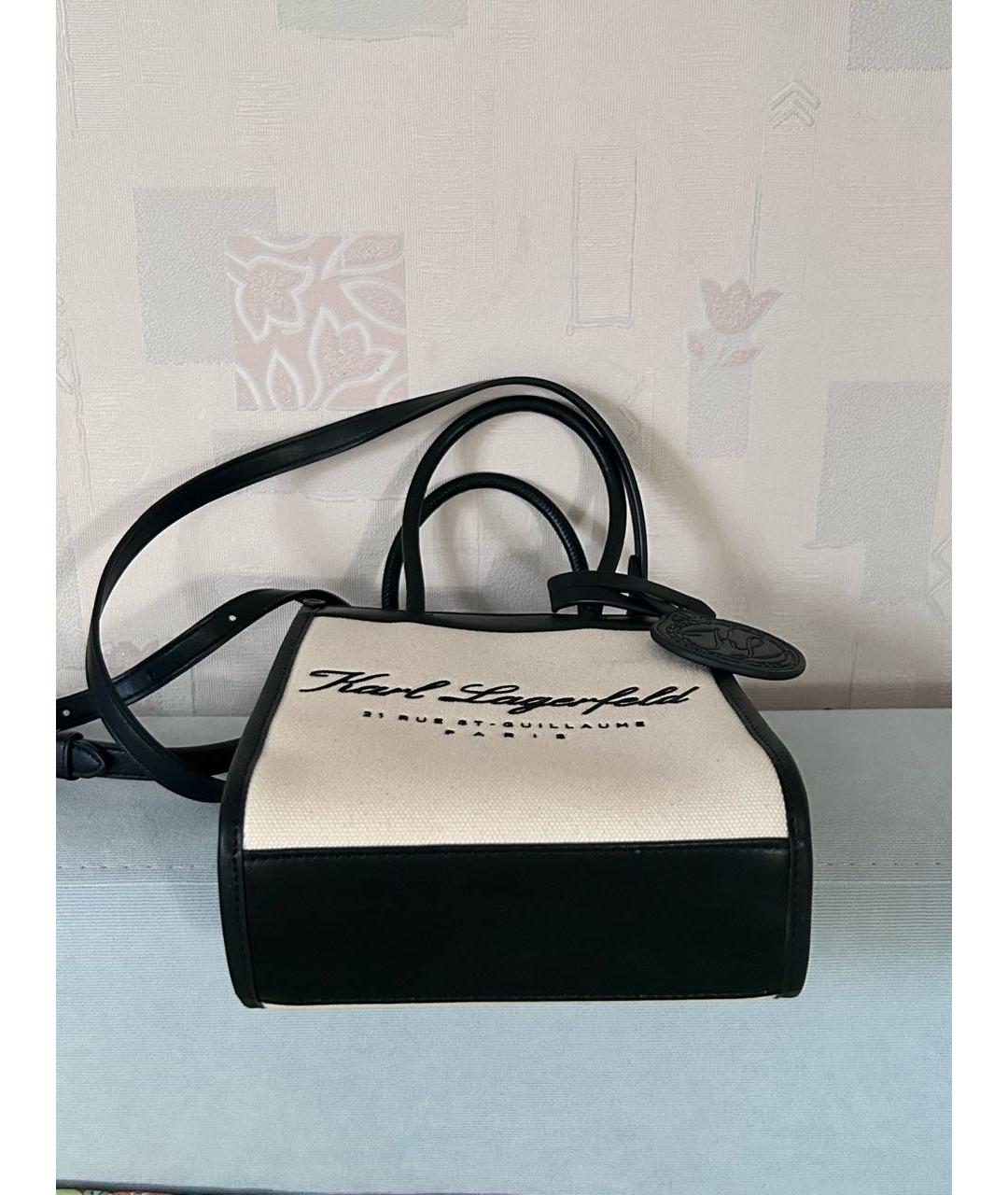 KARL LAGERFELD Бежевая сумка с короткими ручками, фото 5