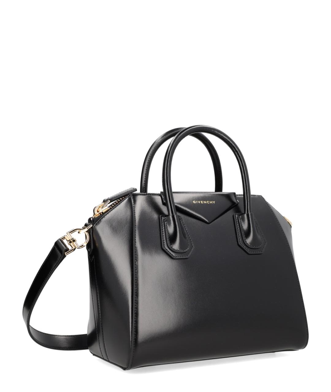 GIVENCHY Черная кожаная сумка с короткими ручками, фото 2
