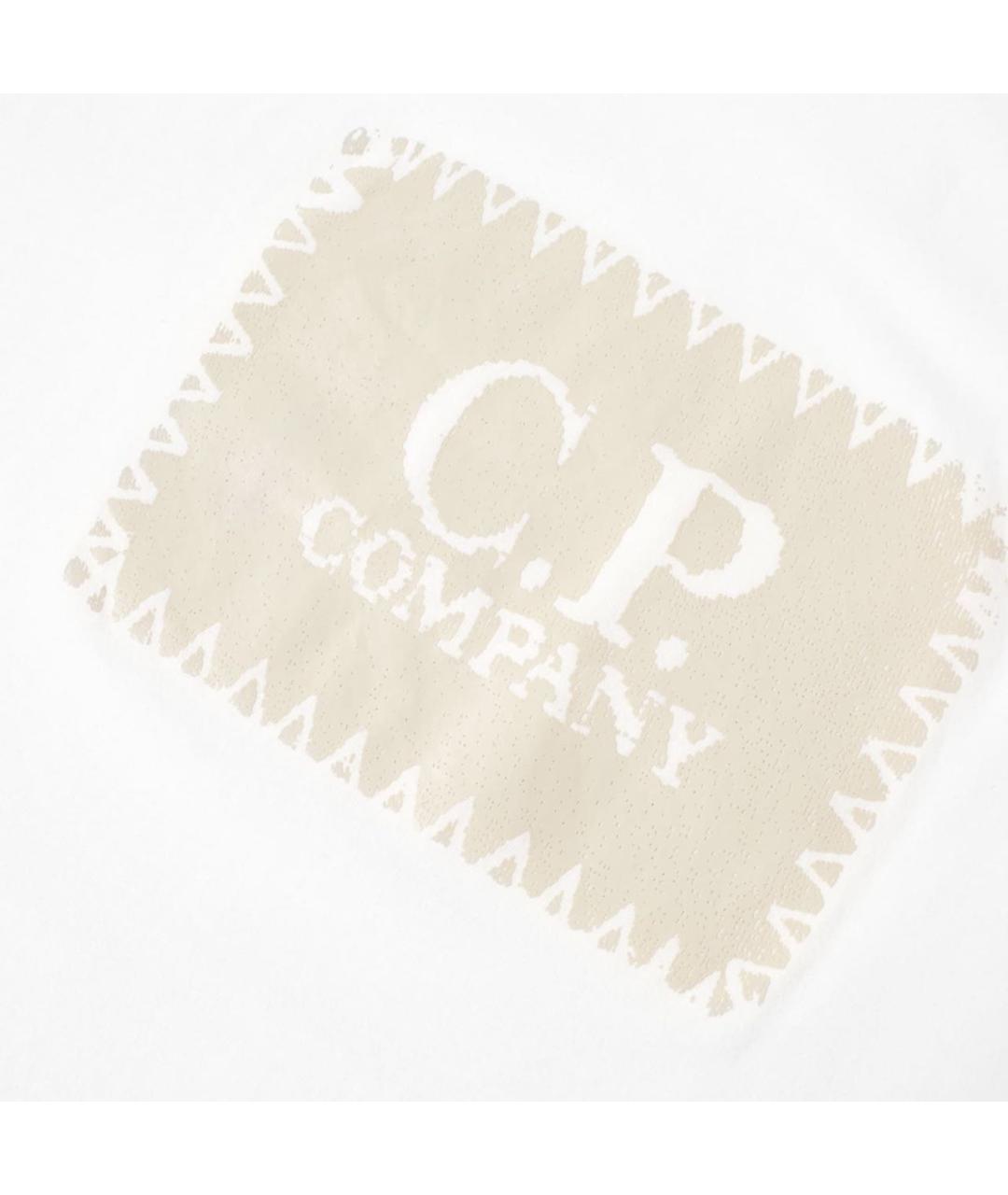 CP COMPANY Белая хлопковая футболка, фото 2