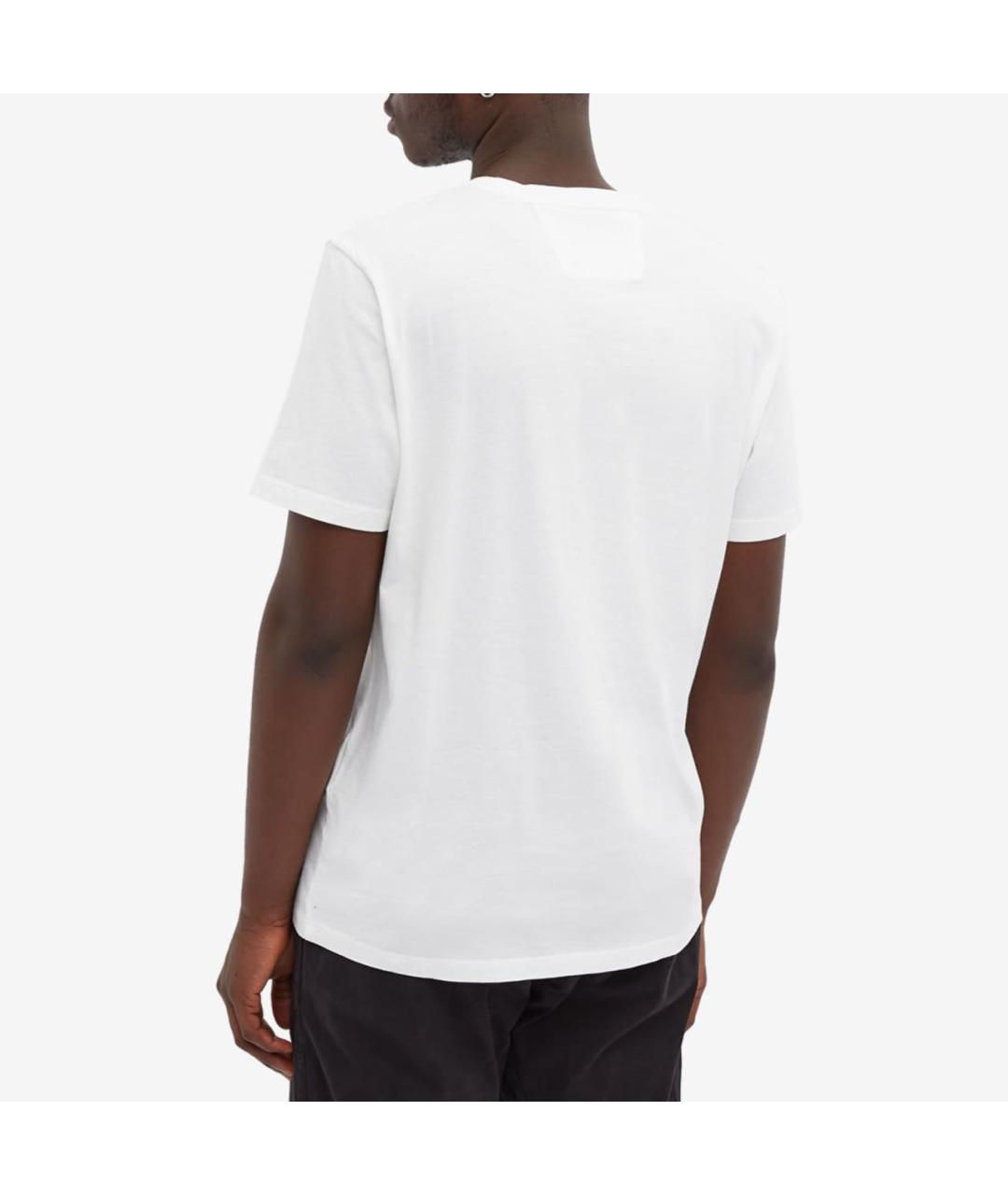 CP COMPANY Белая хлопковая футболка, фото 4
