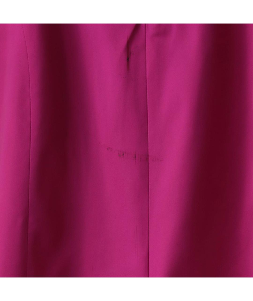 DOLCE&GABBANA Фуксия полиэстеровое коктейльное платье, фото 7