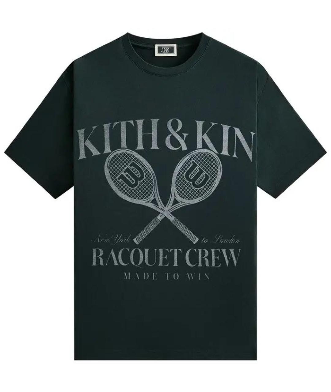 KITH Зеленая хлопковая футболка, фото 1