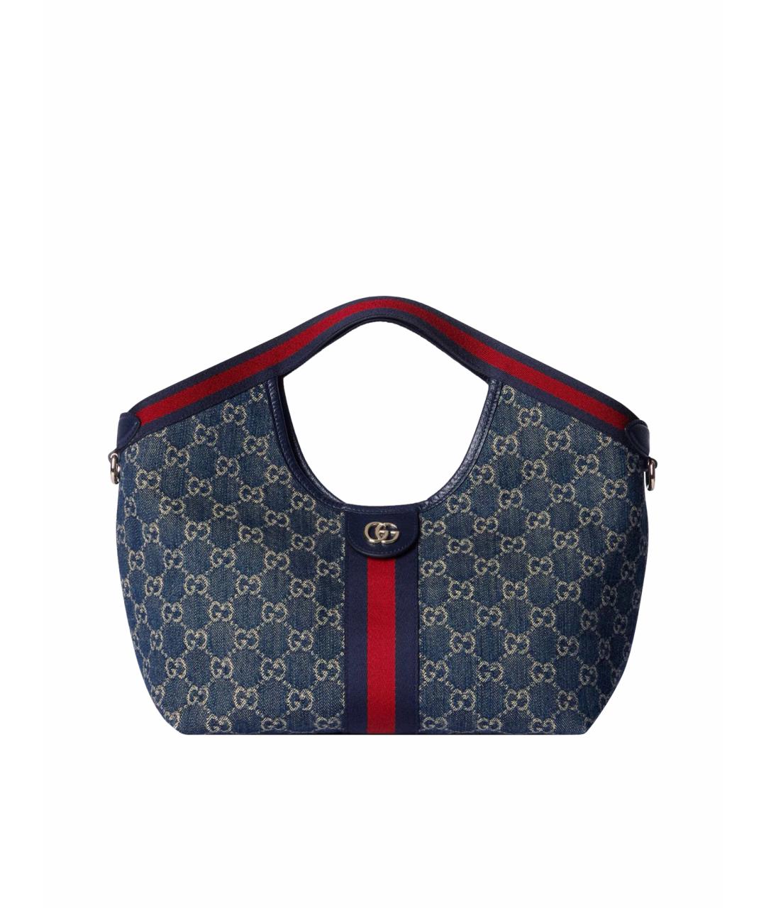 GUCCI Синяя деним сумка через плечо, фото 1