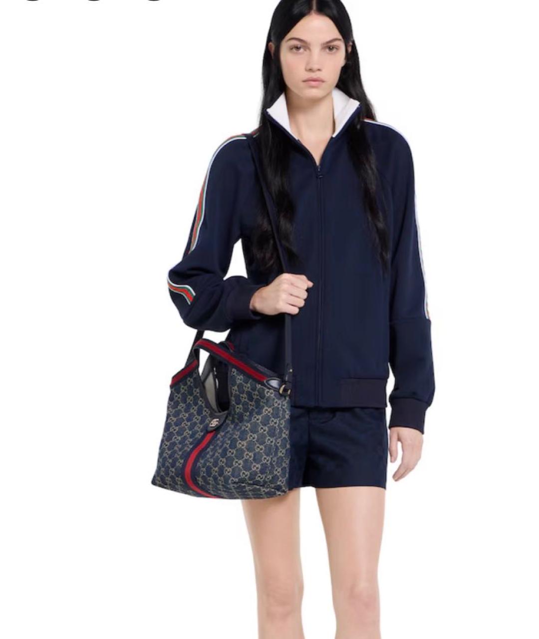 GUCCI Синяя деним сумка через плечо, фото 7