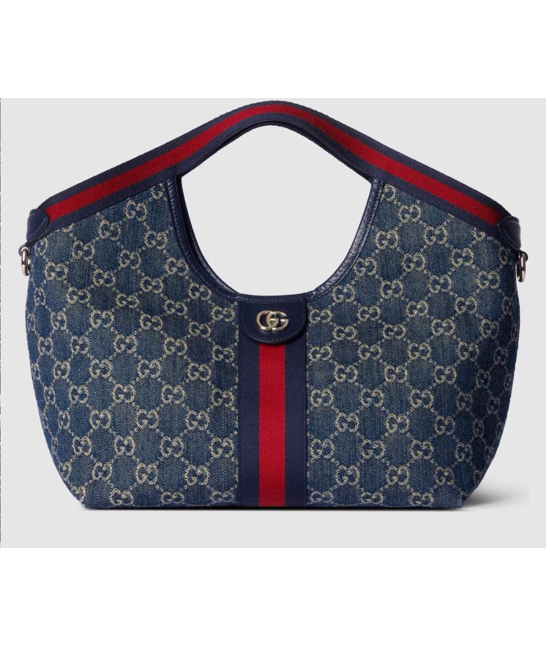 GUCCI Синяя деним сумка через плечо, фото 9