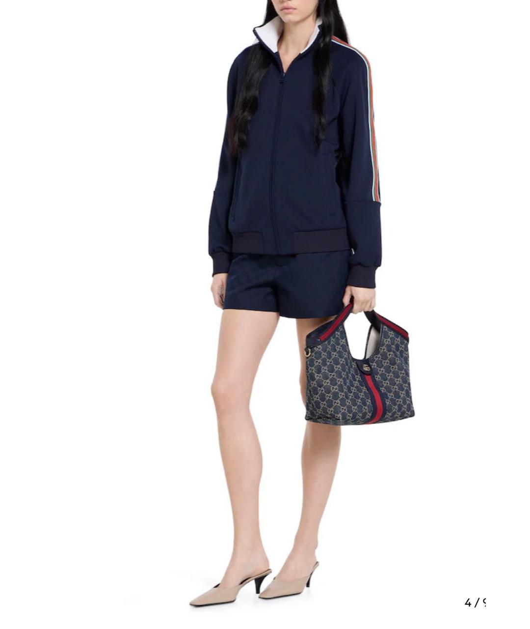 GUCCI Синяя деним сумка через плечо, фото 6