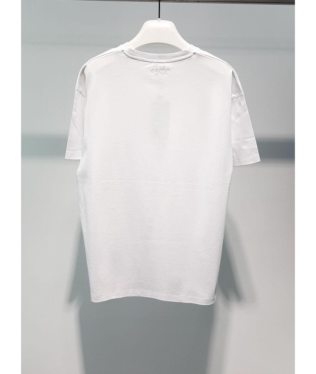 KENZO Белая хлопковая футболка, фото 2