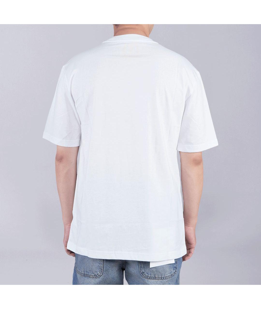 PALACE Белая хлопковая футболка, фото 3