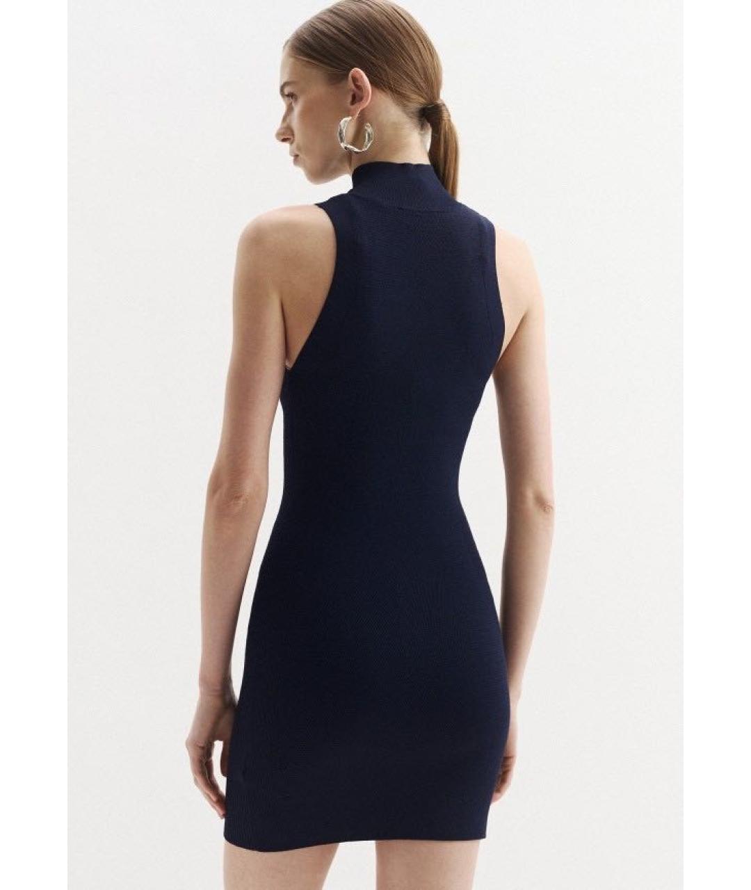 DIESEL Синее вискозное повседневное платье, фото 4