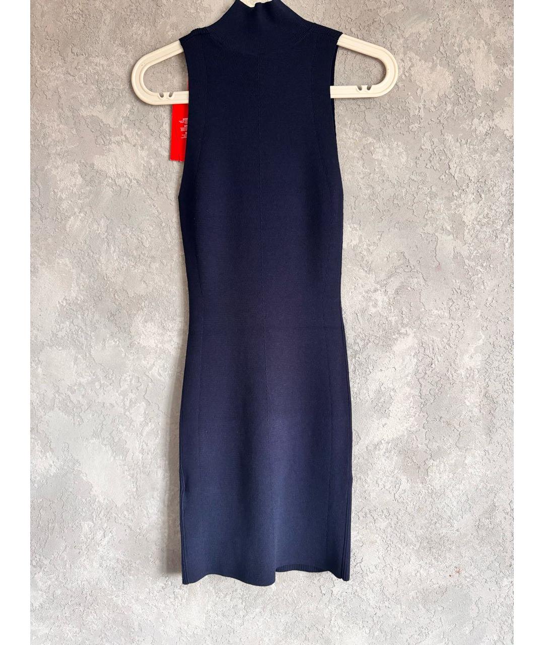 DIESEL Синее вискозное повседневное платье, фото 6
