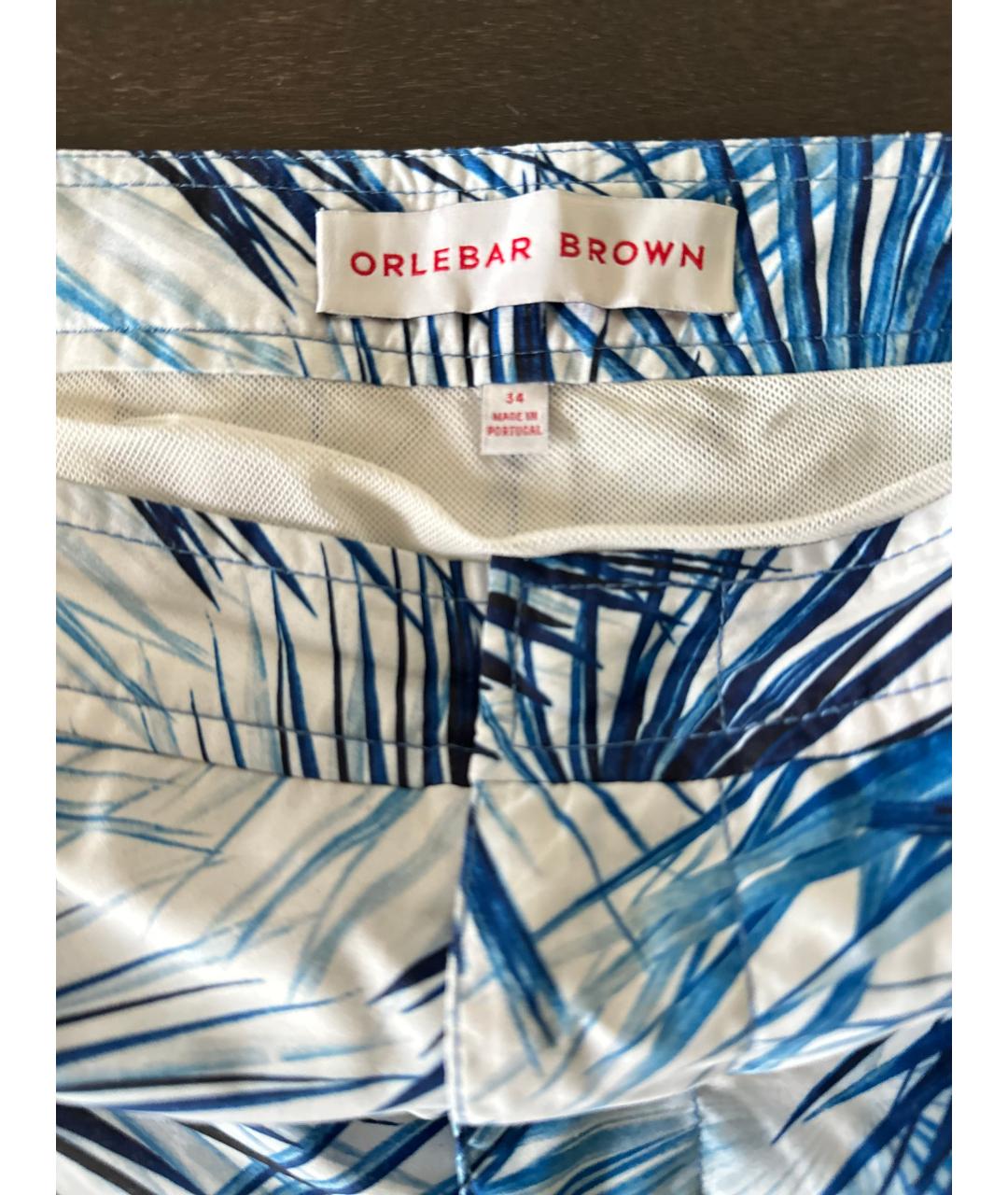 ORLEBAR BROWN Синие полиэстеровые шорты, фото 4