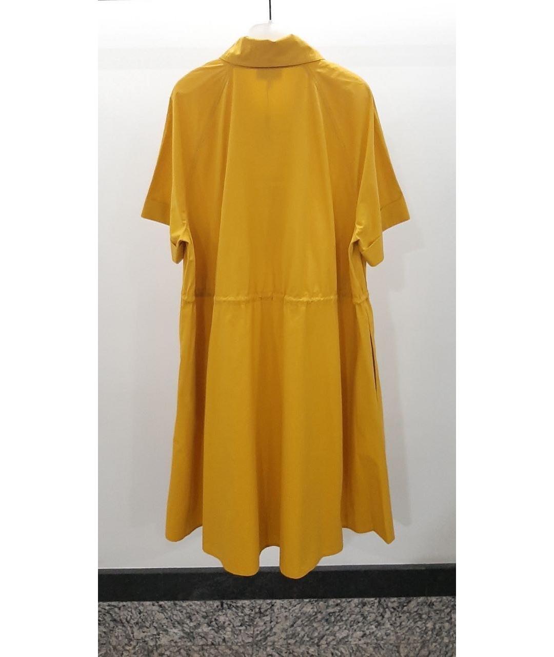 KENZO Желтое хлопковое повседневное платье, фото 2