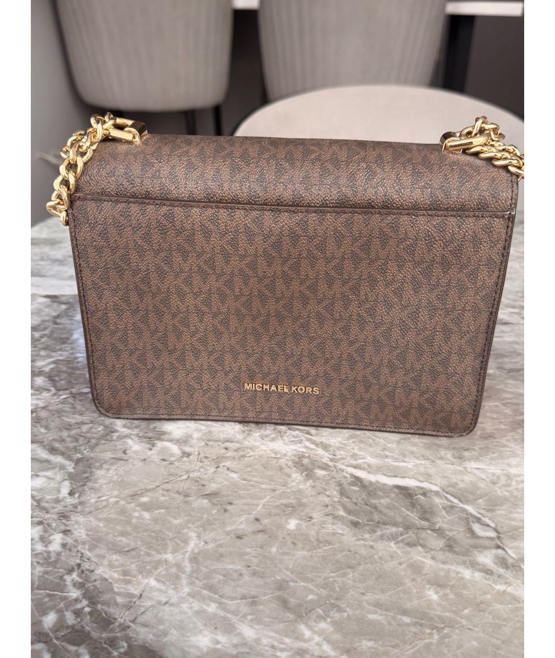 MICHAEL KORS Коричневая сумка через плечо, фото 3