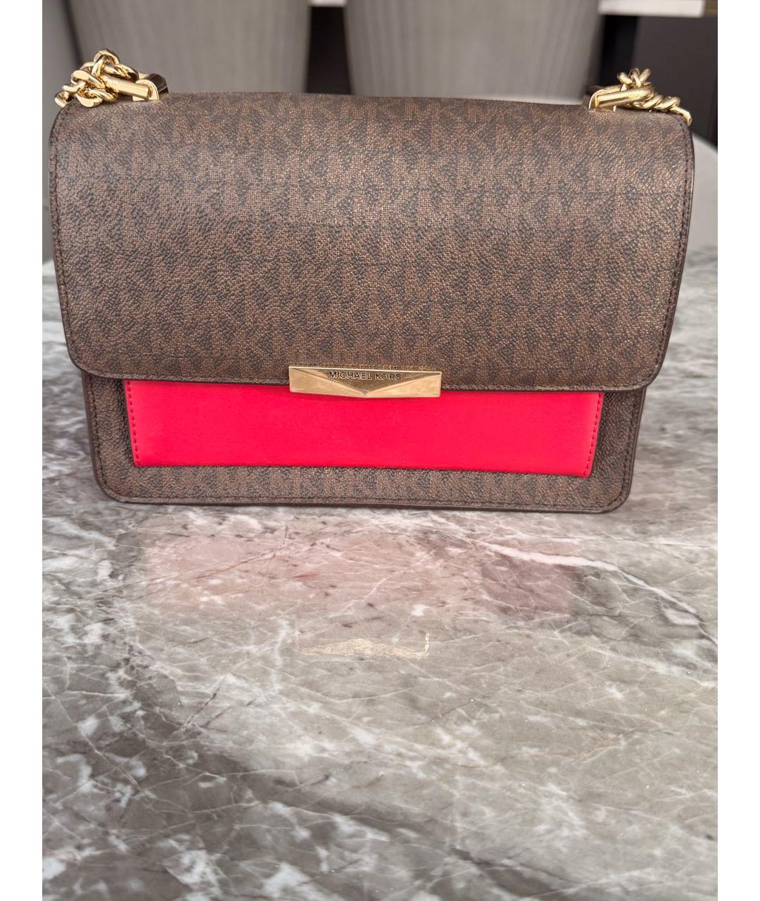 MICHAEL KORS Коричневая сумка через плечо, фото 5