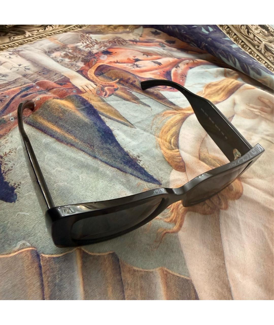 VERSACE Черные пластиковые солнцезащитные очки, фото 3