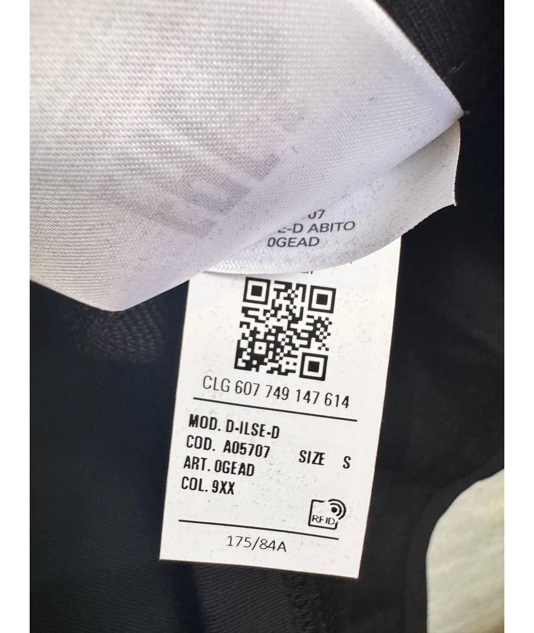 DIESEL Черное хлопковое повседневное платье, фото 8