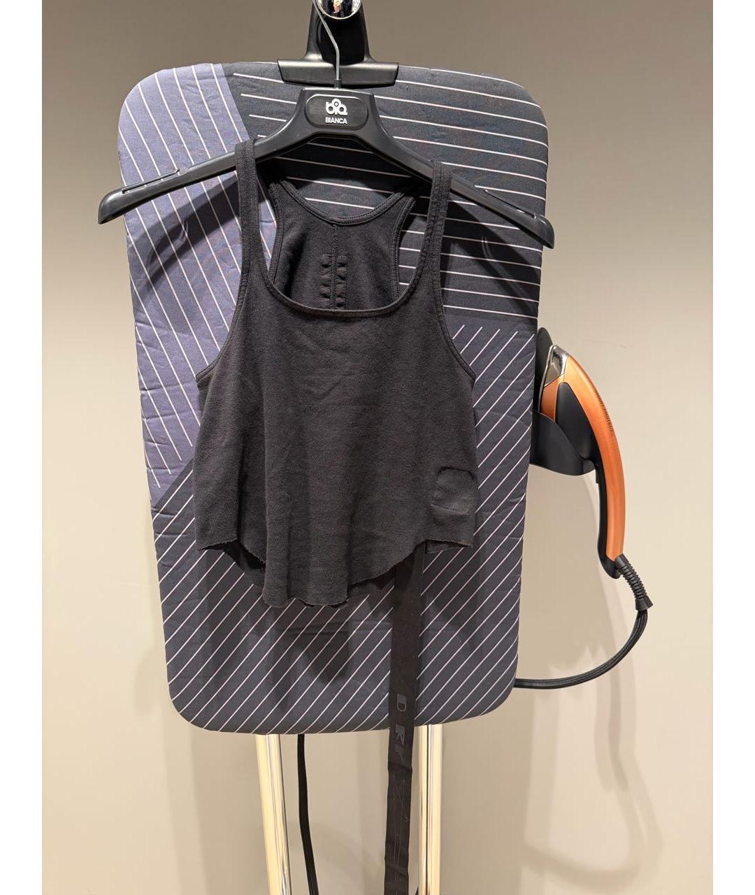 RICK OWENS DRKSHDW Черная хлопковая майка, фото 2