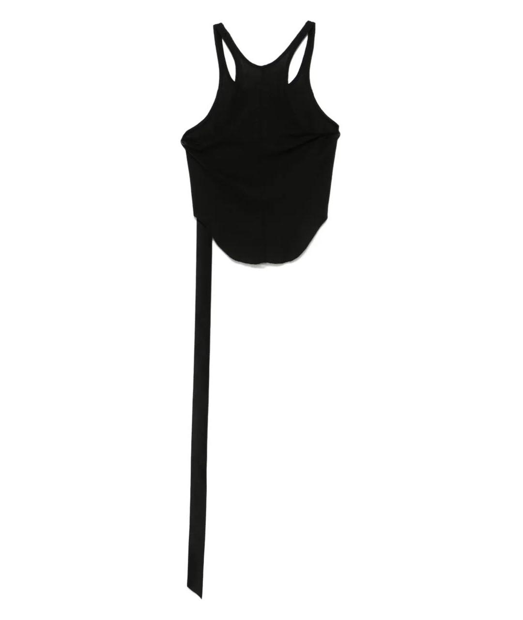 RICK OWENS DRKSHDW Черная хлопковая майка, фото 7