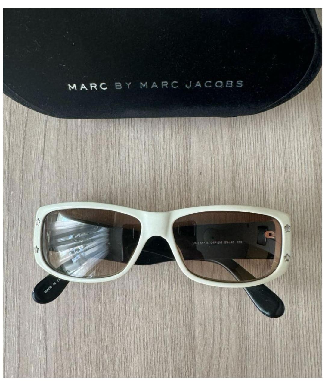 MARC BY MARC JACOBS Белые пластиковые солнцезащитные очки, фото 4