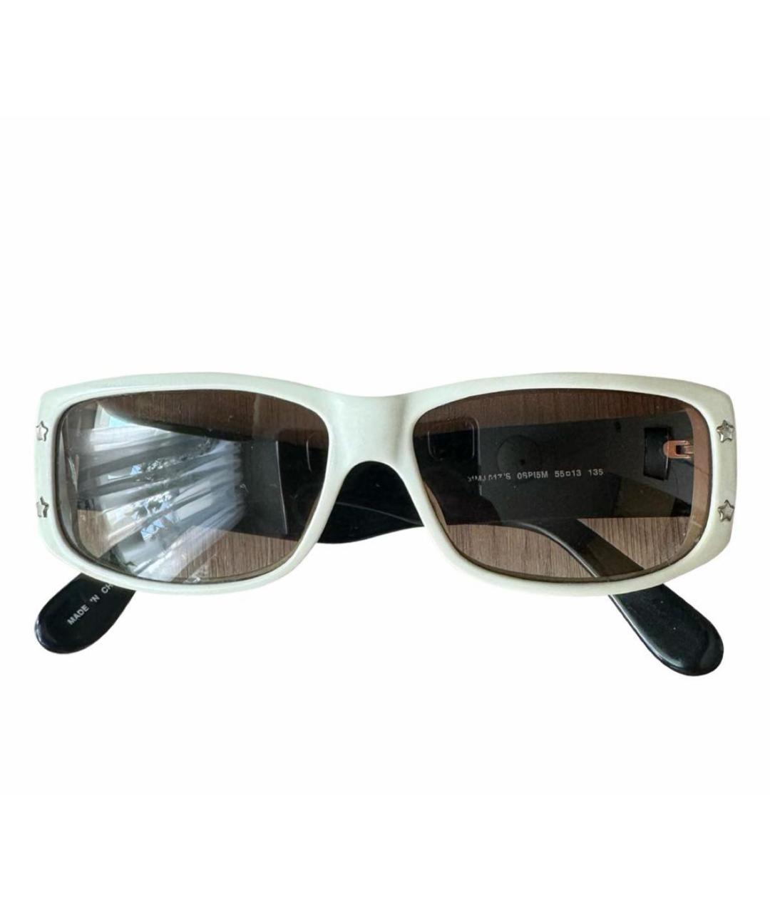 MARC BY MARC JACOBS Белые пластиковые солнцезащитные очки, фото 5