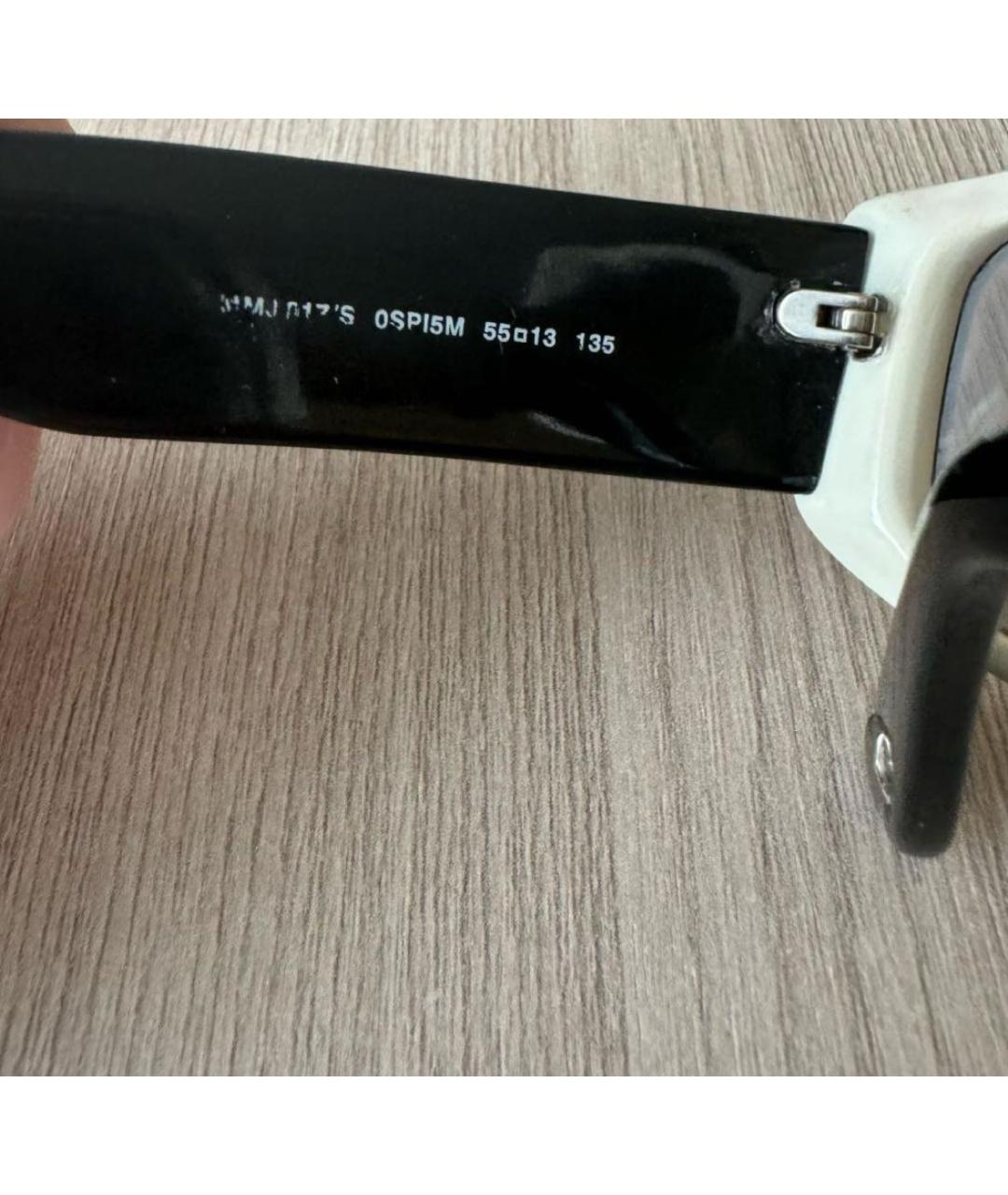 MARC BY MARC JACOBS Белые пластиковые солнцезащитные очки, фото 3