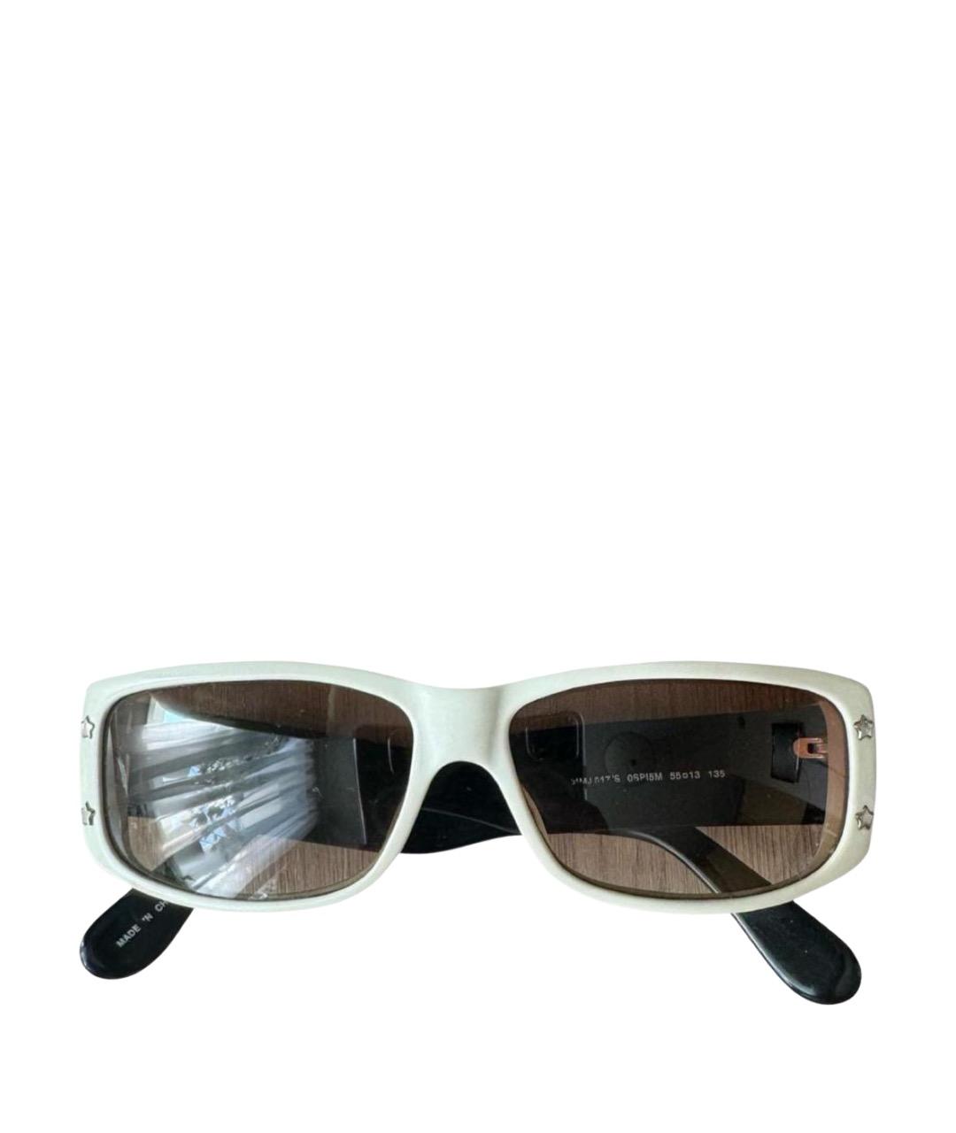 MARC BY MARC JACOBS Белые пластиковые солнцезащитные очки, фото 1