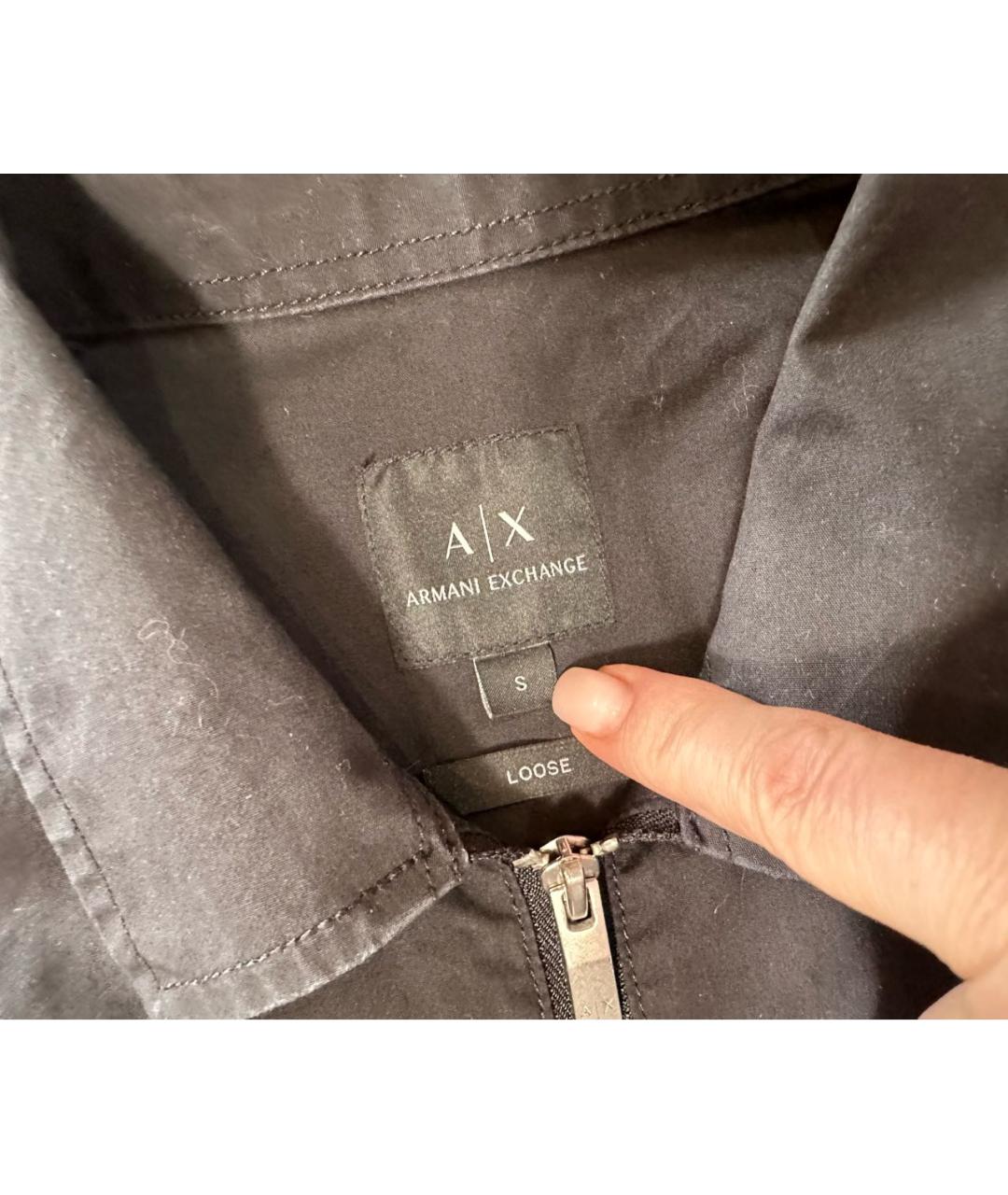 ARMANI EXCHANGE Черная хлопковая куртка, фото 8