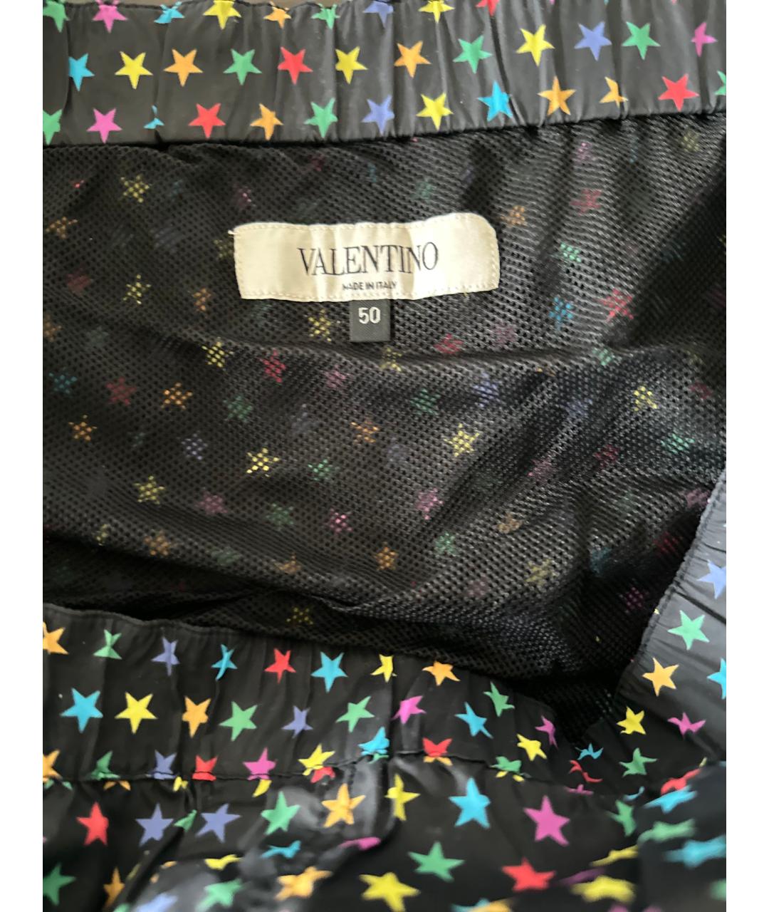 VALENTINO Черные полиэстеровые шорты, фото 3