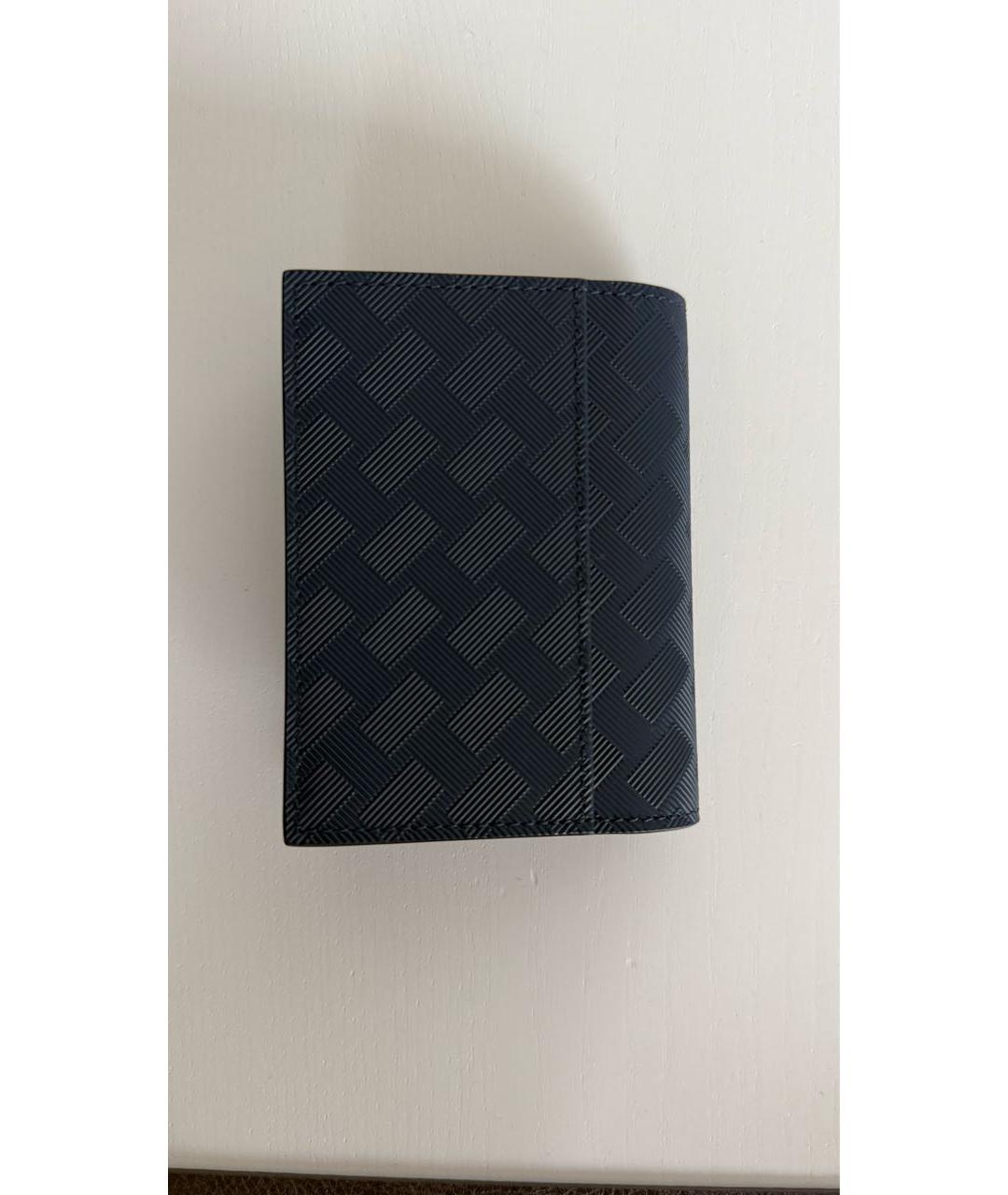 MONTBLANC Темно-синий кожаный кардхолдер, фото 4