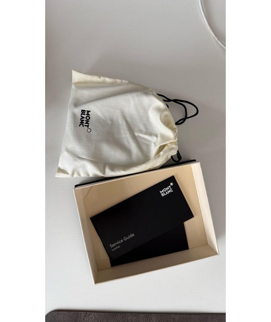 MONTBLANC Темно-синий кожаный кардхолдер, фото 5