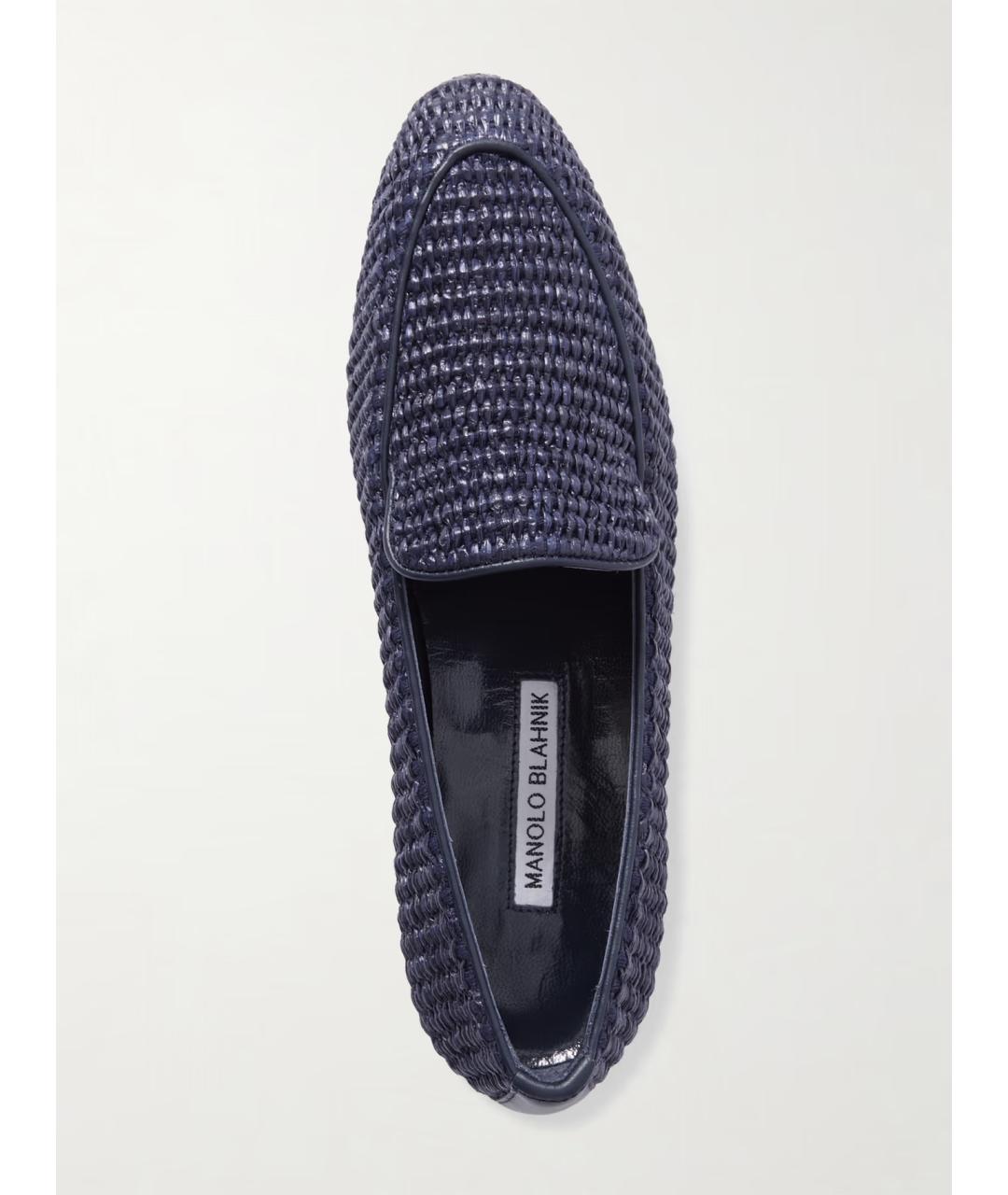 MANOLO BLAHNIK Темно-синие лоферы, фото 2