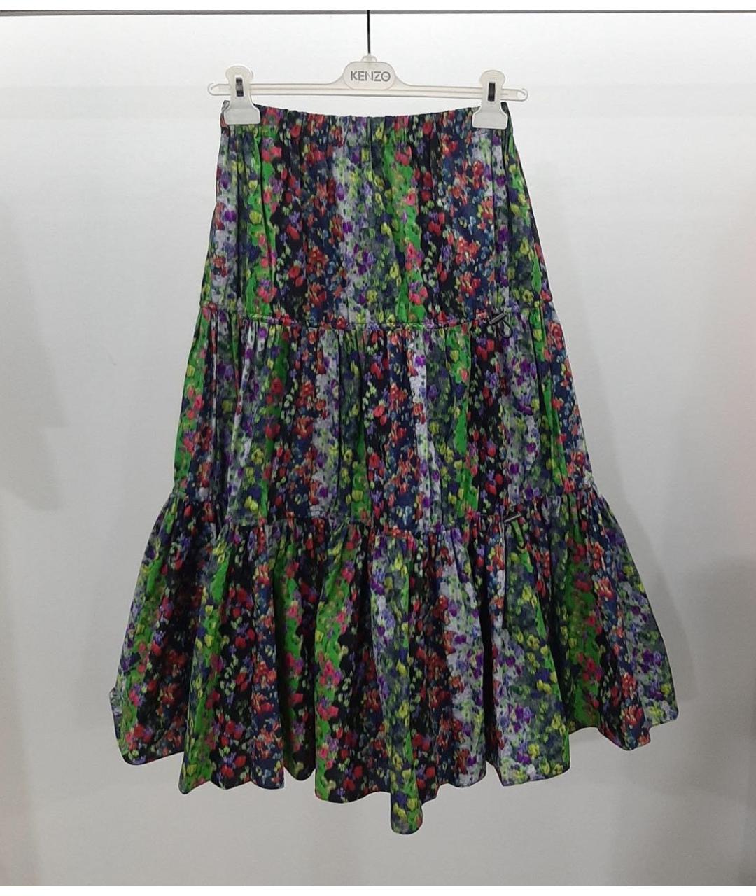 KENZO Мульти юбка миди, фото 3