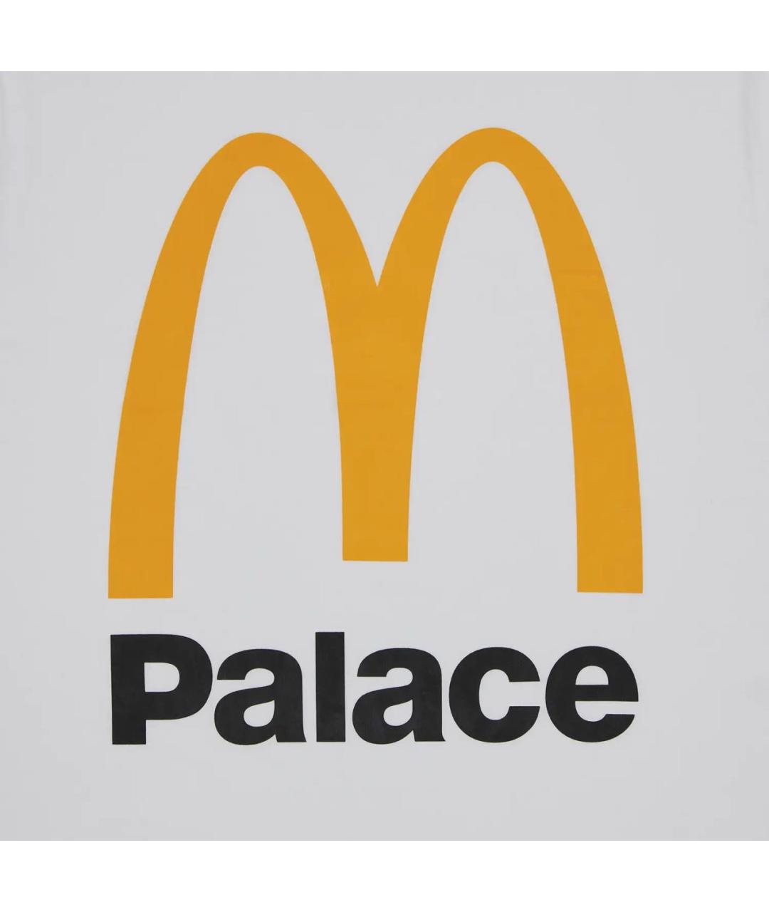 PALACE Белая хлопковая футболка, фото 2