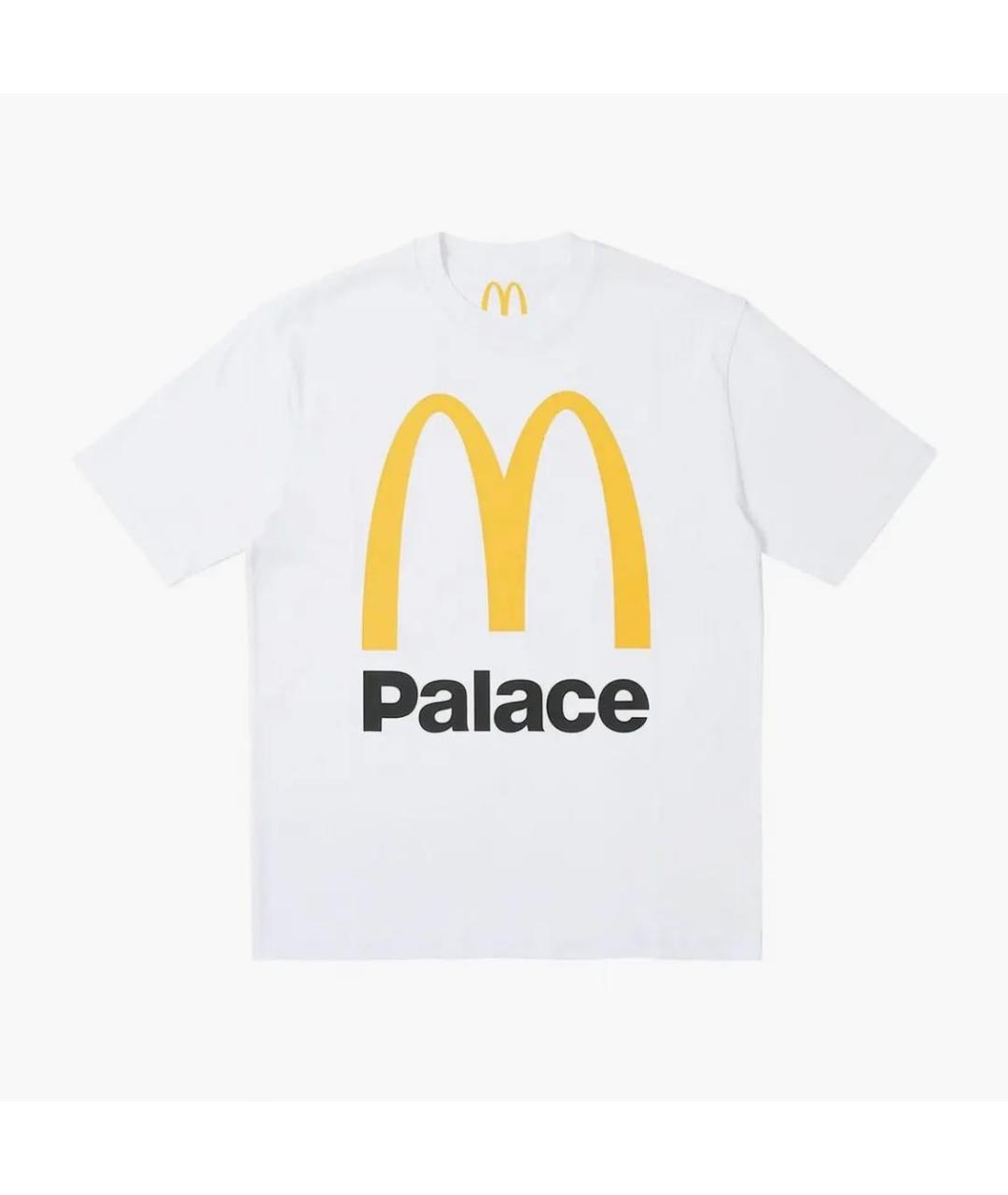 PALACE Белая хлопковая футболка, фото 3