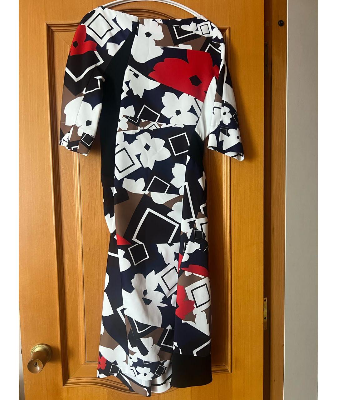 JIL SANDER Мульти полиэстеровое платье, фото 2