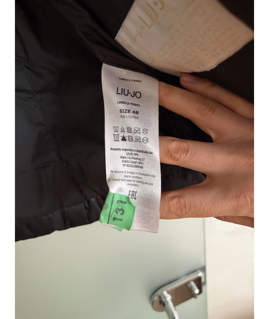 LIU JO Черная полиэстеровая куртка, фото 4